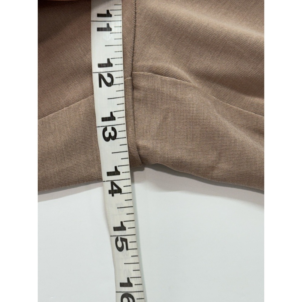 Magaschoni Wide Leg Knit Pants Taupe Pull-On Palazzo Lounge Pants Size Large - Picture 10 of 12